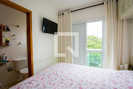 Quarto 1 - Suíte de apartamento à venda com 2 quartos, 100m² em Vila Alzira, Santo André