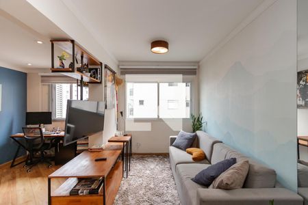 Sala de apartamento à venda com 2 quartos, 68m² em Brooklin Paulista, São Paulo