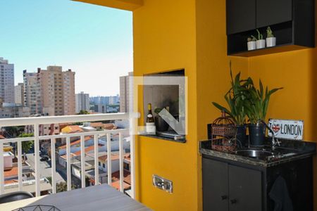 Varanda Gourmet de apartamento à venda com 2 quartos, 68m² em Osvaldo Cruz, São Caetano do Sul