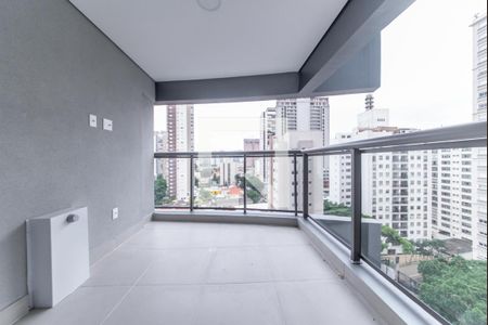 Varanda Sala de apartamento à venda com 1 quarto, 50m² em Jardim das Acácias, São Paulo