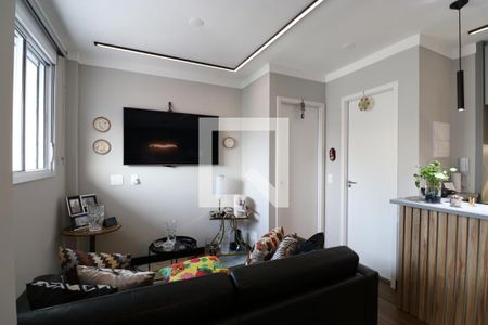 Sala de TV de apartamento à venda com 1 quarto, 48m² em Vila Pompéia, São Paulo