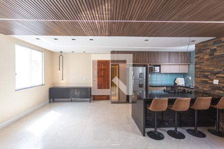 Sala/Cozinha de apartamento para alugar com 3 quartos, 110m² em Funcionários, Belo Horizonte