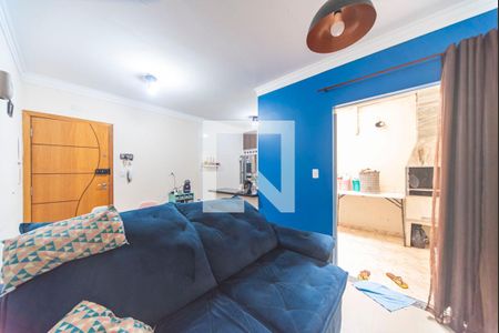 Sala de apartamento à venda com 2 quartos, 50m² em Vila Linda, Santo André