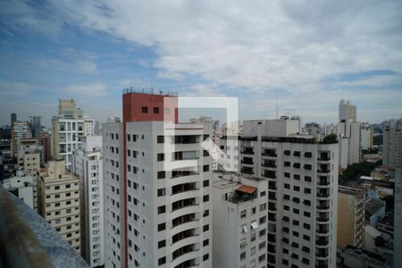 Vista da varanda de apartamento à venda com 1 quarto, 45m² em Pinheiros, São Paulo
