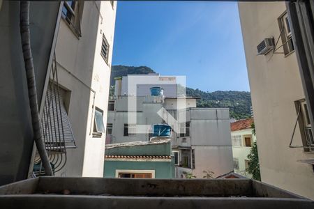 Sala vista da janela de apartamento à venda com 3 quartos, 116m² em Humaitá, Rio de Janeiro