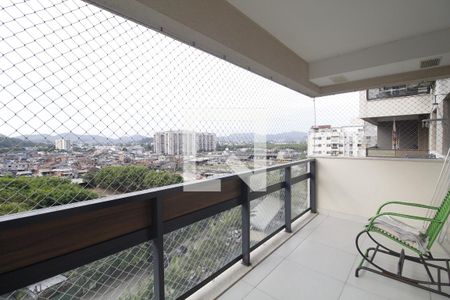 Varanda da Sala de apartamento à venda com 3 quartos, 86m² em Jacarepaguá, Rio de Janeiro