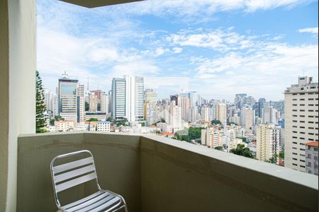Varanda da Sala de apartamento à venda com 1 quarto, 48m² em Morro dos Ingleses, São Paulo