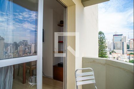 Varanda da Sala de apartamento para alugar com 1 quarto, 48m² em Morro dos Ingleses, São Paulo