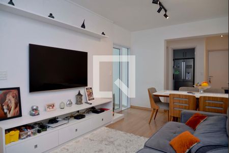 Detalhe Sala de apartamento para alugar com 3 quartos, 96m² em Campestre, Santo André