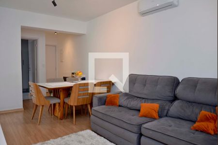 Detalhe Sala de apartamento para alugar com 3 quartos, 96m² em Campestre, Santo André
