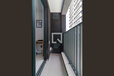 Studio - Varanda de kitnet/studio à venda com 1 quarto, 25m² em Brooklin Paulista, São Paulo