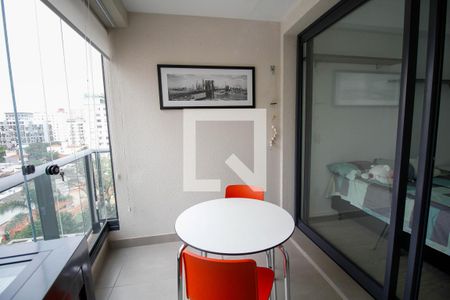 Studio à venda com 25m², 1 quarto e sem vagaVaranda