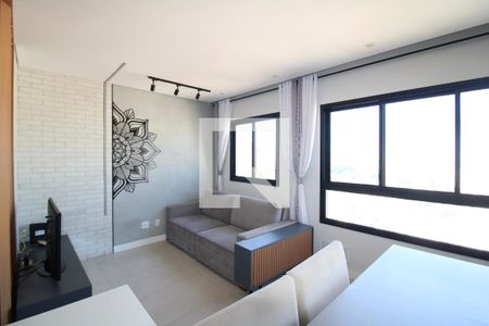 Sala / Cozinha de apartamento à venda com 1 quarto, 37m² em Vila Dom Pedro Ii, São Paulo