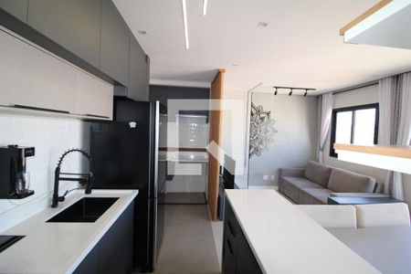 Sala / Cozinha de apartamento à venda com 1 quarto, 37m² em Vila Dom Pedro Ii, São Paulo