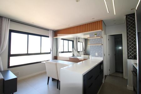 Sala / Cozinha de apartamento à venda com 1 quarto, 37m² em Vila Dom Pedro Ii, São Paulo