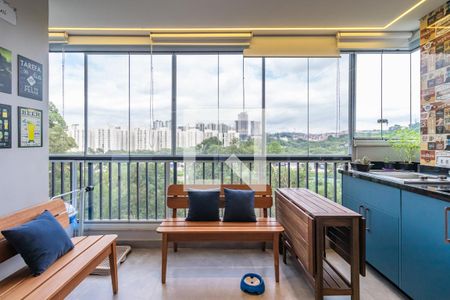 Varanda Gourmet de apartamento para alugar com 3 quartos, 110m² em Alphaville Empresarial, Barueri