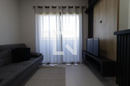 Sala  de apartamento para alugar com 1 quarto, 45m² em Jardim Recreio, Ribeirão Preto