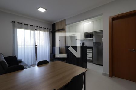 Sala de apartamento para alugar com 1 quarto, 45m² em Jardim Recreio, Ribeirão Preto