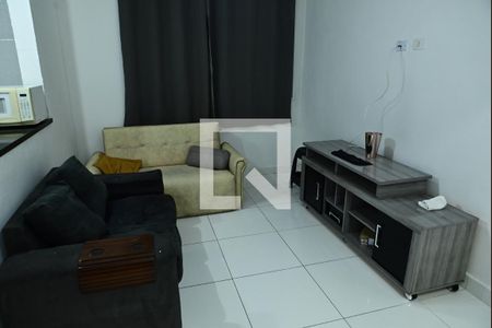 Sala de kitnet/studio para alugar com 1 quarto, 50m² em Boqueirão, Praia Grande