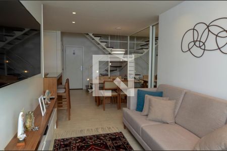 Sala de apartamento para alugar com 3 quartos, 138m² em Barra da Tijuca, Rio de Janeiro