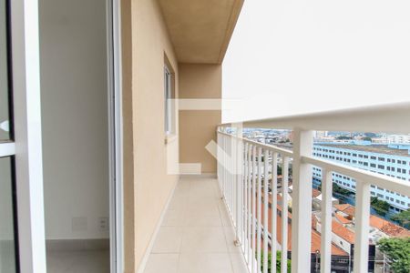 Varanda da Sala de apartamento para alugar com 1 quarto, 30m² em Belenzinho, São Paulo