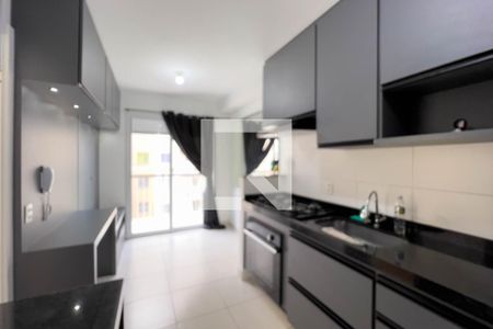 Sala e cozinha de apartamento para alugar com 1 quarto, 28m² em Mooca, São Paulo