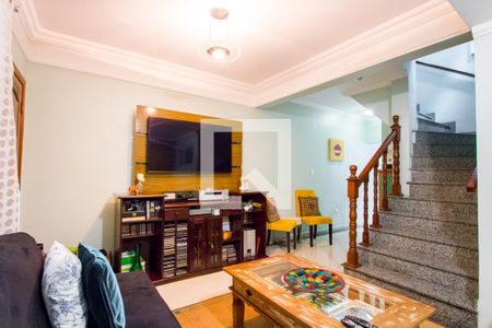 Sala de casa à venda com 3 quartos, 200m² em Vila Scarpelli, Santo André