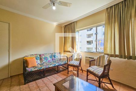 Sala de apartamento para alugar com 3 quartos, 100m² em Enseada, Guarujá