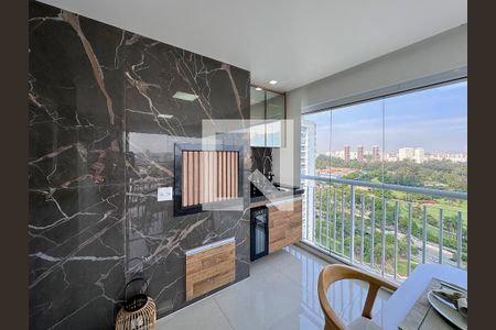 Varanda Gourmet de apartamento à venda com 3 quartos, 85m² em Santo Amaro, São Paulo