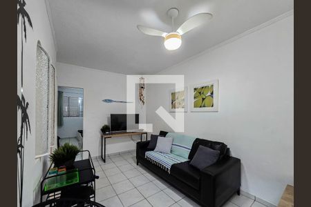 Sala de apartamento para alugar com 2 quartos, 47m² em Jardim Las Palmas, Guarujá