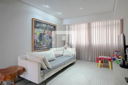 Sala de apartamento à venda com 4 quartos, 136m² em Sion, Belo Horizonte