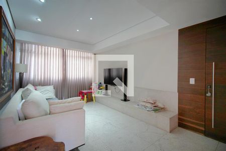 Sala de apartamento à venda com 4 quartos, 136m² em Sion, Belo Horizonte