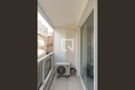 Varanda do Studio de kitnet/studio para alugar com 1 quarto, 23m² em Centro, São Paulo