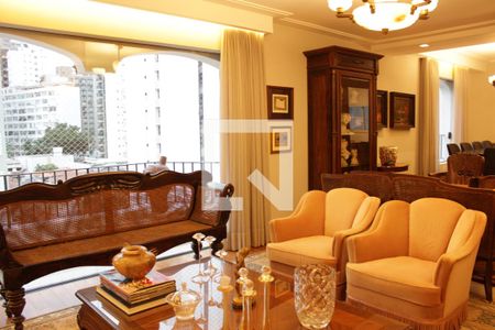 Sala de Estar de apartamento à venda com 3 quartos, 240m² em Jardim Paulista, São Paulo
