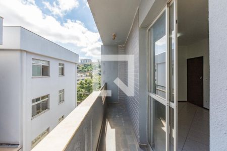 Varanda da Sala de apartamento para alugar com 3 quartos, 80m² em Estoril, Belo Horizonte