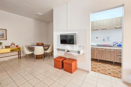 Sala de apartamento para alugar com 1 quarto, 90m² em Vila Julia, Guarujá