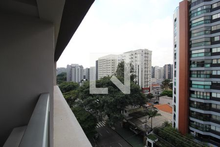 Vista da Varanda de kitnet/studio para alugar com 1 quarto, 35m² em Indianópolis, São Paulo