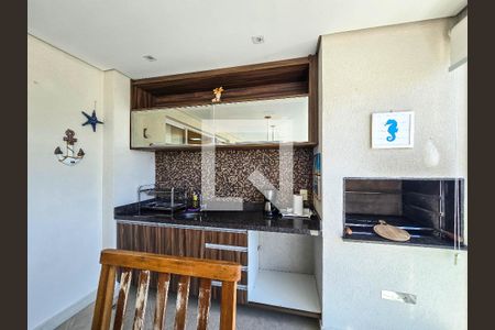 sacada churrasqueira de apartamento para alugar com 3 quartos, 136m² em Vila Luis Antônio, Guarujá