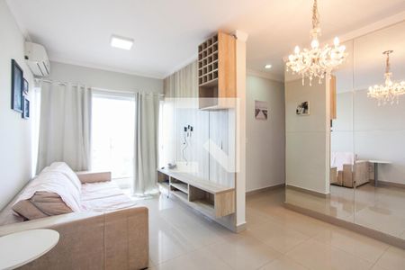 Sala de apartamento para alugar com 2 quartos, 60m² em Marta Helena, Uberlândia