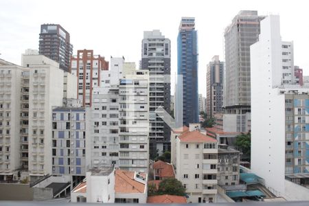 Vista da Varanda de apartamento à venda com 1 quarto, 58m² em Pinheiros, São Paulo