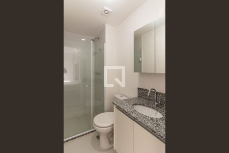 Studio para alugar com 25m², 1 quarto e sem vaga Studio para alugar com 25m², 1 quarto e sem vagaBanheiro
