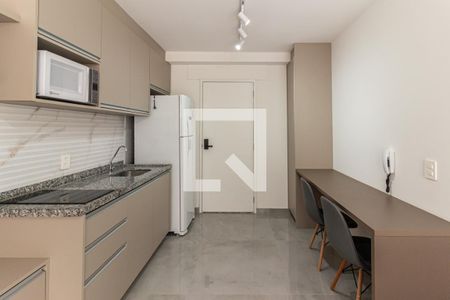 Cozinha de kitnet/studio para alugar com 1 quarto, 25m² em Vila Buarque, São Paulo