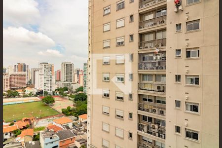 Sacada vista  de apartamento à venda com 1 quarto, 34m² em Vila Clementino, São Paulo