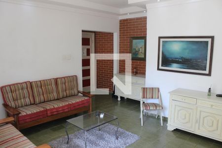 Sala de apartamento para alugar com 3 quartos, 110m² em Itararé, Santos