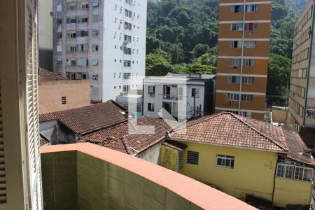 Varanda da Sala de apartamento para alugar com 3 quartos, 110m² em Itararé, Santos