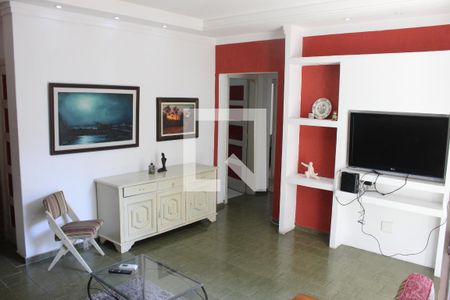 Sala de apartamento para alugar com 3 quartos, 110m² em Itararé, Santos