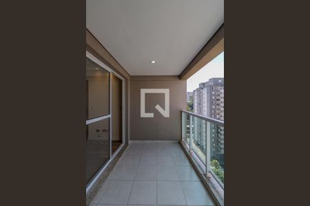 Varanda da sala  de apartamento à venda com 2 quartos, 72m² em Vila Andrade, São Paulo