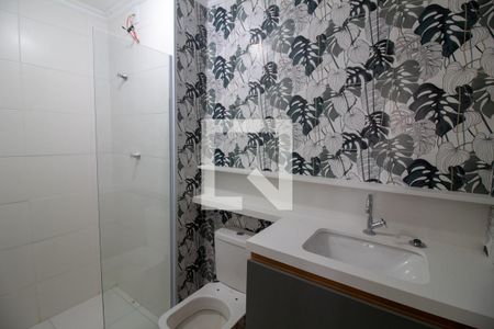 Banheiro da Suíte de apartamento para alugar com 1 quarto, 34m² em Santo Amaro, São Paulo