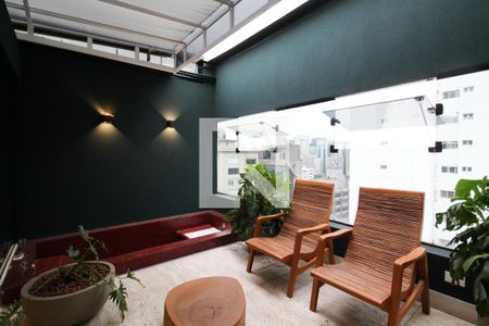 Sacada  de apartamento para alugar com 1 quarto, 110m² em Itaim Bibi, São Paulo