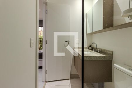 Banheiro de kitnet/studio à venda com 1 quarto, 26m² em Campo Belo, São Paulo